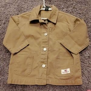 Boys khaki button jacket